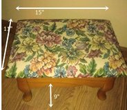Footstool with Tapestry top in Chicago, Illinois