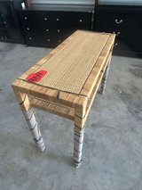 rand new wood and wicker table in Kingwood, Texas