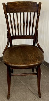 Antique Wooden Chair c.1900 – Solid Wood, Stable, Original Patina in Baumholder, GE