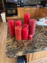 Red Pillar Candles in St. Charles, Illinois