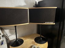 Bose 901 Speakers  v1 w Tulip stands and wiring in Alamogordo, New Mexico