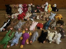 Vintage TY Beanie Babies Lot - Bears, Dogs etc – Peanut, Claude, Valentino 4/5+ HT in Okinawa, Japan