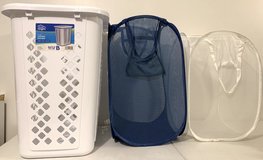 Laundry / Clothes Hamper Bundle - 1 Plastic & 2 Mesh Hampers $10 for ALL in Naperville, Illinois