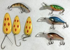 7 Vintage Fishing Lures Lot / Bundle Spoon - Crankbait *EUC* - $15 Takes ALL or some in Chicago, Illinois