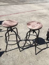 Adjustable Brown Bar Stools – Set of 2 in Kingwood, Texas