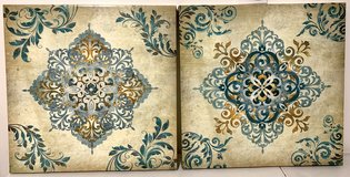 Wall Art - Arabesque I & II by Knutson on Canvas - Set of 2 *$10 takes Both* in Chicago, Illinois