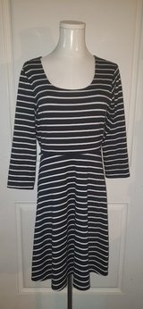 Old Navy Striped Dress with 3/4 Sleeve (Size M) in Sacramento, California
