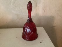Pretty Red Glass Bell in Houston, Texas