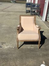 Elegant armchair with a real wood frame in Houston, Texas