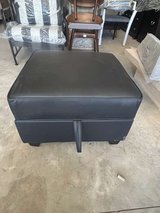 Spacious faux leather ottoman in Houston, Texas