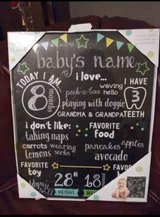 Baby's Monthly Chalkboard in Houston, Texas