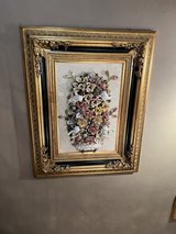 Capodimonte custom Italian procelain framing with flows and angels, W/H 112x143 cm /44x56 inches in Hohenfels, Germany