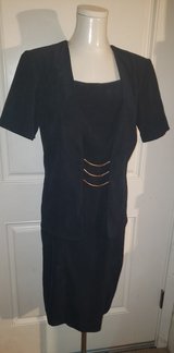 Worthington Suede Navy Formal/Semi-Formal Short Sleeve Dress (Size 8) in Sacramento, California