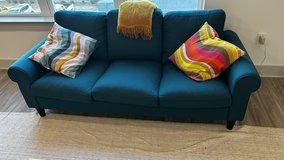 Dark Turquoise 3-Seater Couch – Discontinued Model, Great Condition in Gainesville, Georgia