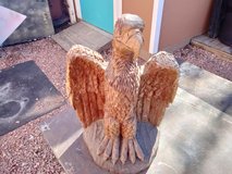 Carved wooden eagle in Alamogordo, New Mexico