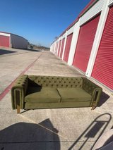 New elegant green sofa in Kingwood, Texas