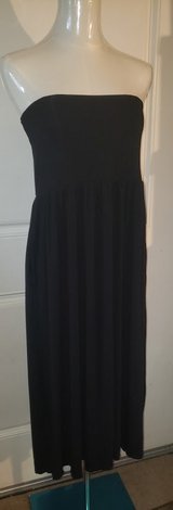Simlu Black Strapless Dress with Two Side Pockets (Size S) in Sacramento, California