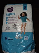 Size 6 diapers- open package in The Woodlands, Texas