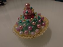 Cupcake made of cast with perls in Hohenfels, Germany