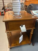 Brand new solid wood nightstand with drawer. in Kingwood, Texas