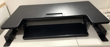 Sit / Stand black Adj height 36"W Desktop Riser - standing desk in Naperville, Illinois