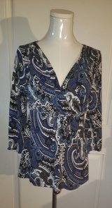 Constance Marie Paisley Long Sleeve Blouse/Top (Size L) in Sacramento, California