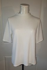 Worthington Petite Beige/Off White Short Sleeve Blouse/Top (Size PM) in Sacramento, California