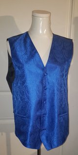 Amanti Italian Style Royal Blue Vest (L) in Sacramento, California