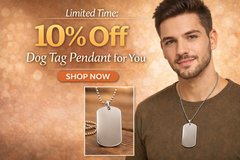 Get 10% Discount on Dog Tag Pendant Online Purchase in Delhi in Belleville, Illinois