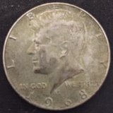 1968 Kennedy Half Dollar (40% Silver) in Grafenwoehr, GE