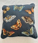 pillow, beaded butterflies 10” square in Bolingbrook, Illinois