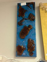 “No Man is an Island” – Epoxy Resin & California Redwood Art – $300 in Houston, Texas