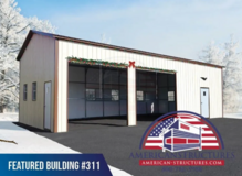 #311 -24X40X12 GARAGE - ON SALE NOW - LOW AS $4187 DOWN! in Perry, Georgia