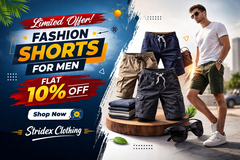 Limited Offer! Fashion Shorts for Men Flat 10% Off – Stridex Clothing in Chicago, Illinois
