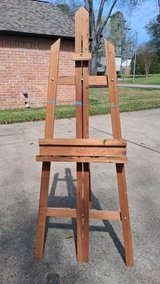 Artist's Wooden Easel in The Woodlands, Texas