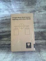 Modern 2-Light Bathroom Vanity Light – Matte Black in Spring, Texas