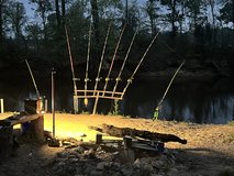 Private land fishing and camping along Neuse River in Camp Lejeune, North Carolina