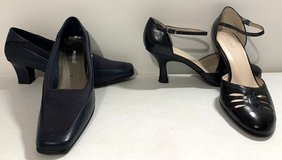 New! 8M I Love Comfort navy Pumps -OR - Nine & Co black Leather Heels *$10 per Pair in Naperville, Illinois