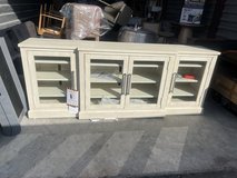 WHITE WOODEN DISPLAY CABINET in Kingwood, Texas
