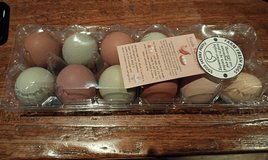 Fresh unwashed chicken eggs in Warner Robins, Georgia