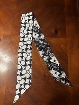 New Coach Reversible Silk Skinny Scarf, Purse Tie/On, Pony Tail Tie in St. Charles, Illinois