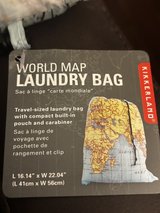 New World Map Travel Laundry Bag in Naperville, Illinois