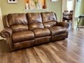 Ashley’s Furniture Leather Couch/Recliners Serious inquiry . OBO. in Fort Campbell, Kentucky