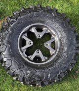 New Maxxis Carnivore 14" tire on stock Polaris RZR wheel in Camp Pendleton, California