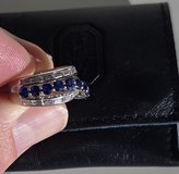 Harry Winston Platinum, Sapphire, and Diamond River Ring--Sale or Trade in Ruidoso, New Mexico