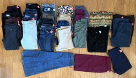 Choose any 4 for $10 Women's Large 12 - 14 Pants Jeans Capri Leggings Skirt in Wheaton, Illinois