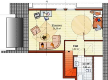 Beautiful 3,5 rooms maisonette apartment with terrace and garage, 5 min. to Panzer in Böblingen in Stuttgart, GE