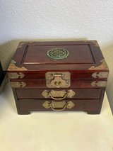 Vintage Wooden Jewelry Box with Drawers in Kingwood, Texas
