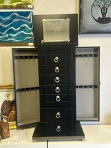 Antique Real Wood Jewelry Armoire with Mirror in Kingwood, Texas