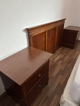 Solid wood Headboard and 2 night stands in Ramstein, Germany